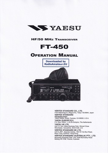 Operating instructions for - operating,