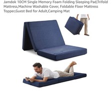 Jamdok 10CM Single Memory Foam Folding Sleeping Pad Camping Mattress