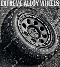 16" Black Commercial Steel Wheels Fits Ford Transit Custom + All Terrain Tyres B