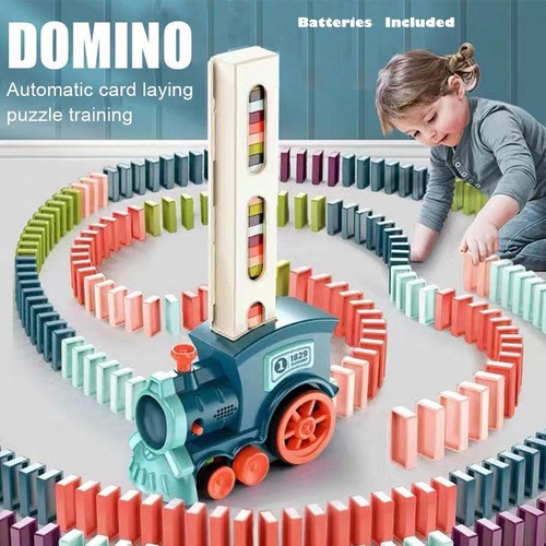 Domino train with block - train,