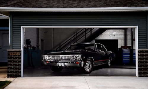 Garage door covers retro auto - covers,