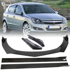 Front Bumper Lip + Side Skirts + Rear Spats Spoiler For Vauxhall Opel Astra H J