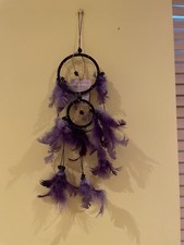 Dream Catcher Purple Feathers