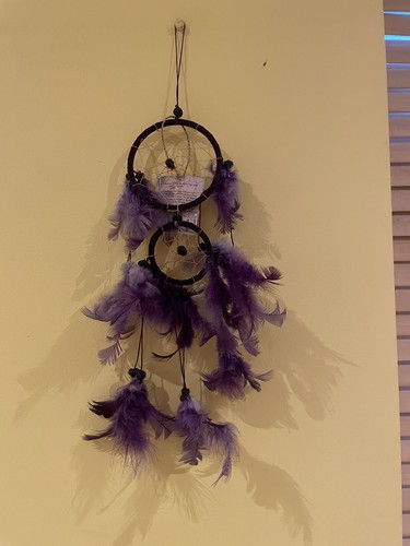 Dream catcher purple feathers - dream,