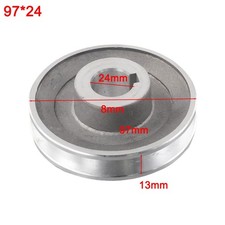Belt Pulley in Aluminum Single