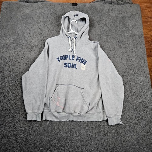Triple five soul gray hoodie - five,