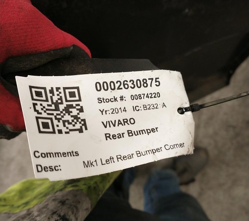 Rear bumper vauxhall vivaro - rear,
