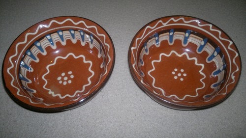 Pair hand painted - pair, hand-painted
