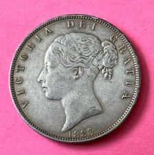 1883 Half Crown Coin Queen