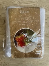 Glittered Snow Blanket 95cm X