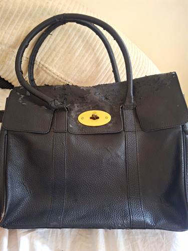 Mulberry black pebbled - pebbled, leather