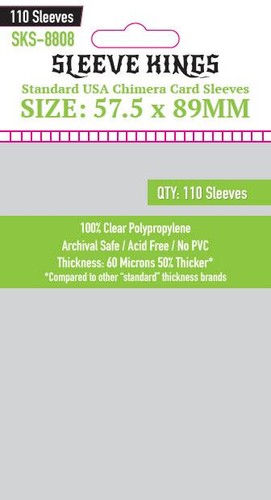110 sleeve kings clear - 110, x