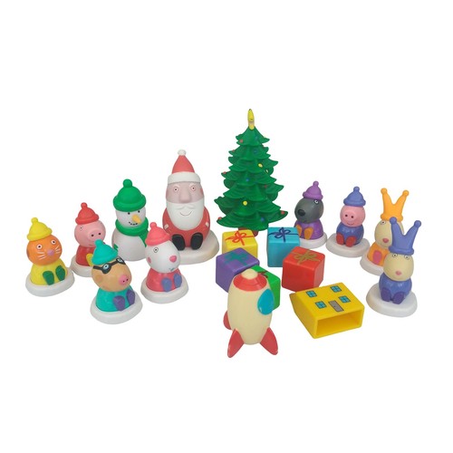 Peppa pig christmas figures - peppa,