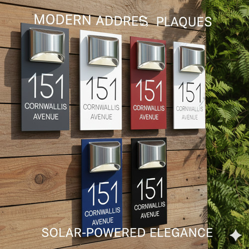 Modern house number plaques - modern,