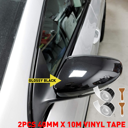 40mm 10m gloss black - x,