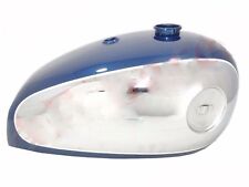 New BSA A7 A10 4 Gallon Blue Painted Chrome Plated Petrol Gas Fuel Tank S2u