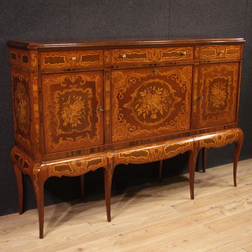 Bar cabinet inlaid wood
