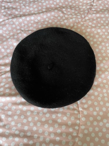 Women black wool hat m - hat, h&m