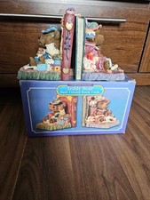 Vintage Teddy Bear ceramic Bookends nursery, children's room