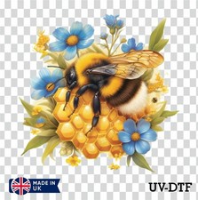 Floral bee honey - on, uv