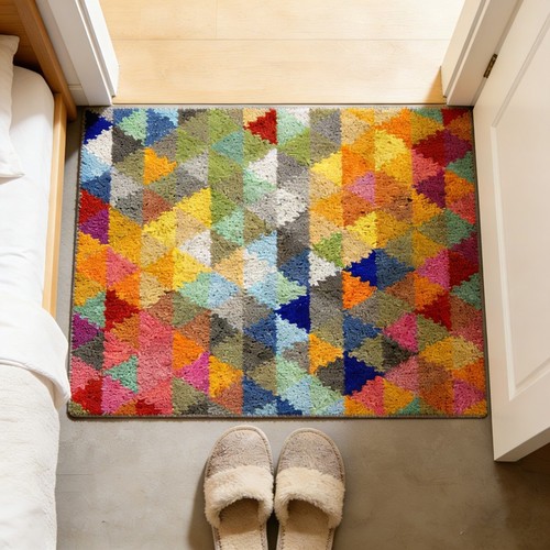 Diy triangle geometry pattern - diy,