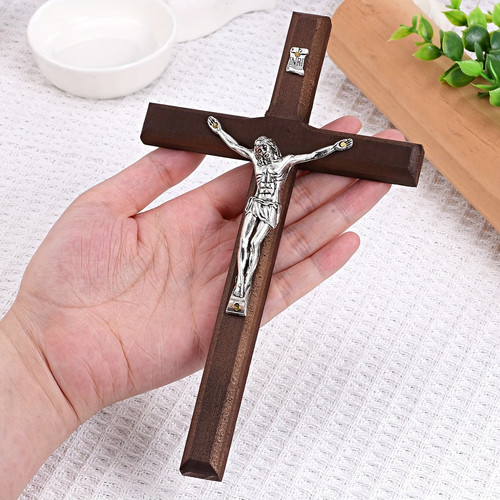 1pc wooden handheld prayer - wooden,