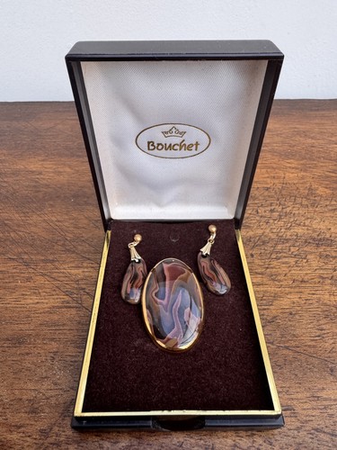 Bouchet agate set 22k - agate,