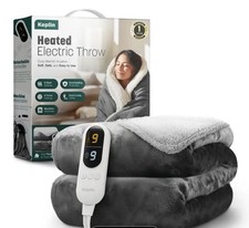 Heated Blanket Superking Size Electric Mattress Cover Washable Dual Control