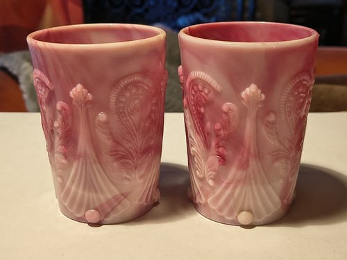 Antique dugan pink slag - antique,