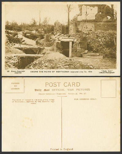 Ww1 daily mail old postcard - old,