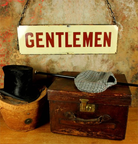 Victorian gentlemen sign - victorian,