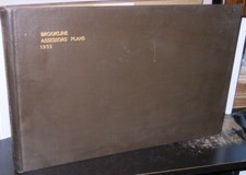 Brookline Massachusetts Assessors Plans for 1935 129 Architectural Plans