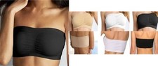 Women Ladies Sports Bra Bandeau Boob Tube Crop TOP Bras S-XXL