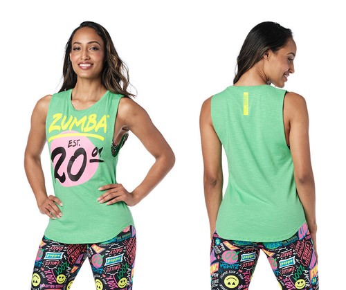 Zumba pop muscle tank top - tank,