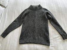 Tiger Of Sweden Charcoal Grey Warm Jumper Size S Wool Mohair Generous