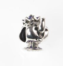 CHAMILIA 925 silver & enamel MRS POTTS TEAPOT charm bead, Beauty & the Beast