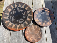 Set of 3 Sasak Pottery Plates