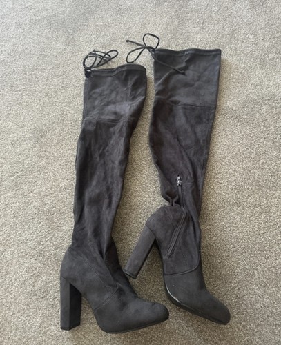 Grey faux suede over the - grey,