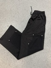 BoohooMAN Men’s Black Utility Wide-Leg Joggers – Size S – NEW With Tags