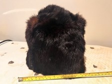 Vintage real fur hat. Small