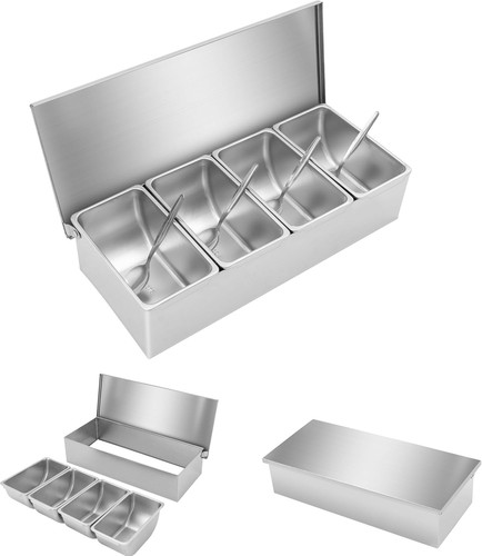 Pizza topping station - topping, w/4