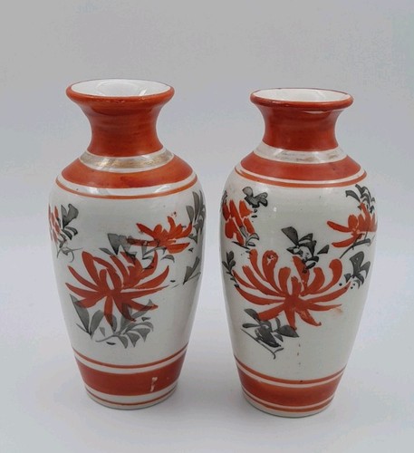 Kutani porcelain mini vase - kutani,