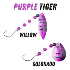 Purple tiger worm - purple,