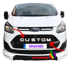Ford Transit Custom Grille Grill Letters logo badge 3D.  2014-2018