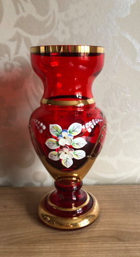 Czech bohemian ruby red gold - czech,
