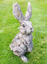 Large Wood Effect Resin Rabbit