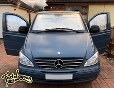 Mercedes Vito 639 Thermal Window Silver Screen Blinds front 5pc set front /sides