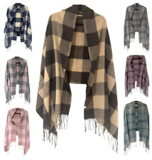 Warm Winter Scarf for Womens Mens Woven Shawl Ladies Womens Lightweight Check