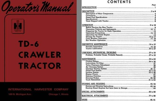 International harvester 6 - harvester, td-6