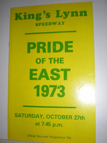 1973 speedway programme - speedway,
